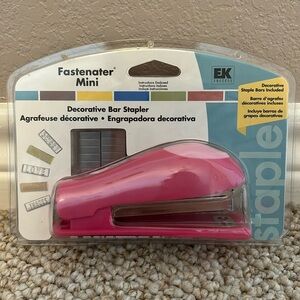 EK Fastenater Mini Decorative Bar Stapler Scrapbooking Crafting Tool NIP